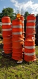 LOT of 24 Orange Construction / Road Caution Work Barrels