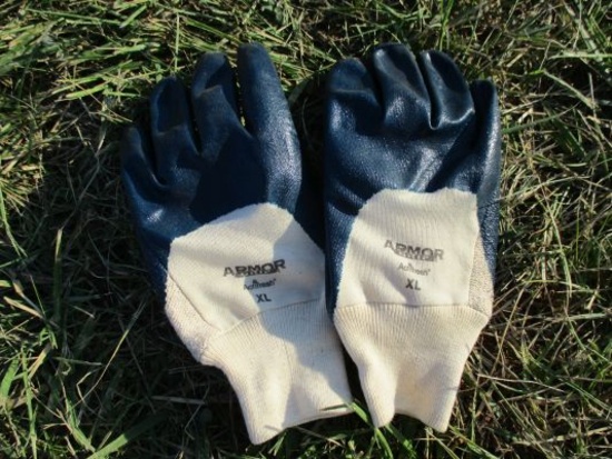 NEW 12 Pairs of Armor Grip Cotton Gloves - XL