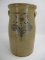 6 Gal. Decorated Ripley Churn w/ Dragonfly - Double Six Stamp