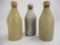 LOT (3) Three Early Salt Glaze Stoneware Bottles