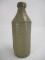 Early Salt Glaze 12 sided Stoneware Bottle