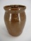 Minature Brown 1 Quart Stoneware Butter Churn