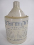 1/2 Gal. Old Rose Whiskey Advertising Shoulder Jug