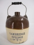 1/2 Gal. Cambridge Springs Advertising Jug w/ Bail