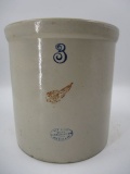 3 Gal. Red Wing Union Stoneware Crock