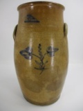 7 Gal. / 6 Gal. Decorated P.H. Smith Stoneware Churn