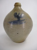 1 Gal. Early Decorated Ovoid Jug w/ Tulip