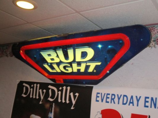 Bud Light Beer 3-D Style Lighted Sign