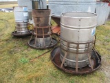 3 Small Hog Feeders