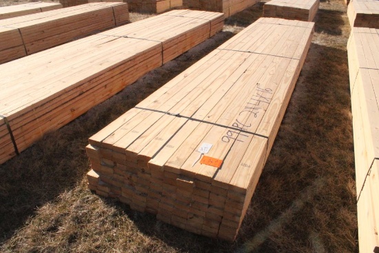 LOT (99) 16' x 2" x 4" NEW Lumber