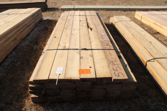 LOT (55) 9'9" x 2" x 6" NEW Treated Lumber