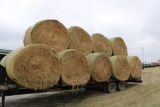 (14) Round Bales of Grass Hay