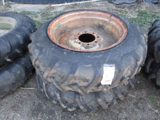 Lot of (2) 11.2-24 Irrigation Tires and Rims