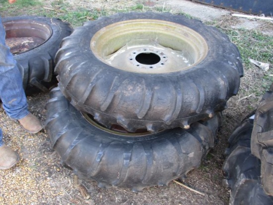Lot of (2) 11.2-24 Irrigation Tires and Rims