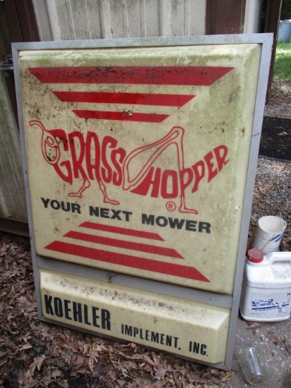 Grasshopper Koehler's Implement Sign