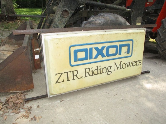 Dixon Mowers Lighted Dealership Sign