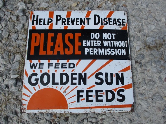Golden Sun Feeds Sign