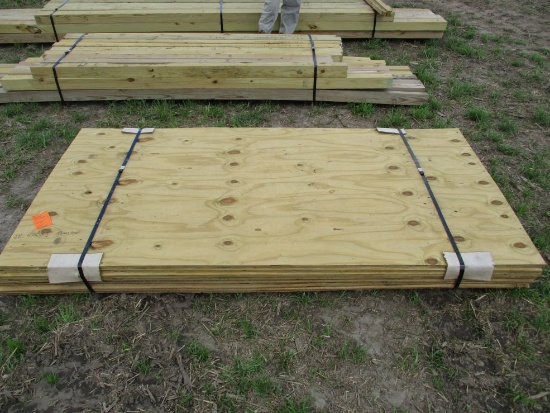 (8) 4' x 8' 3/4" Treated Plywood