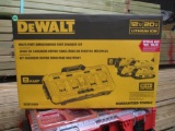 DeWalt 20V (4) Batteries with Charging Stationi