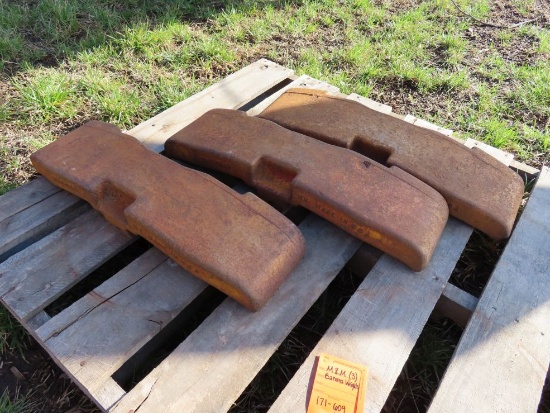 Lot of (3) M&M Tractor Banana Weights