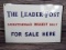 The Leader Post For Sale Here Porc. Flange Sign