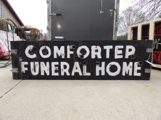 Comforted Funeral Home Neon Double-Bullnose Sign