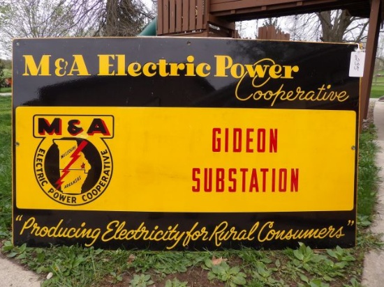 M & A Electric Power Cooperative Gideon Substation MO/AK Porc. Sign