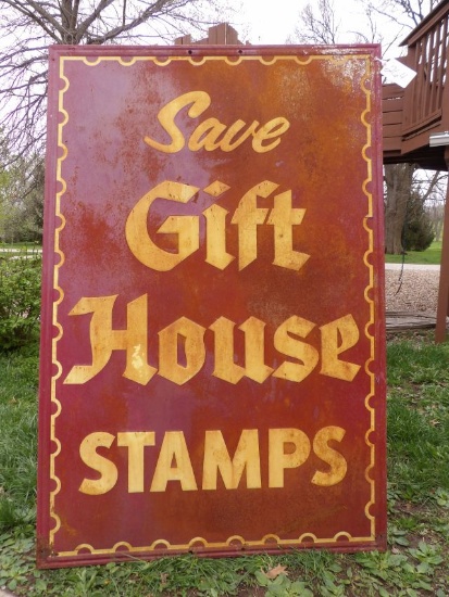 Save Gift House Stamps Sign
