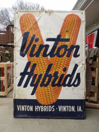 Vinton Hybrids Vinton, IA Embossed Sign
