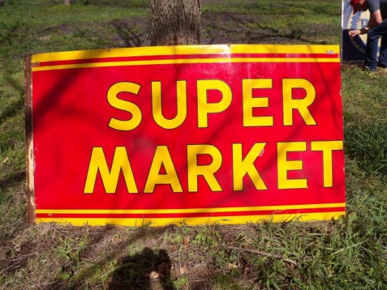 Super Market Porc. Sign Panel