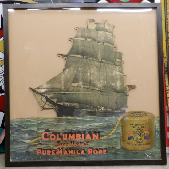 Columbian Manila Cardboard Rope Sign