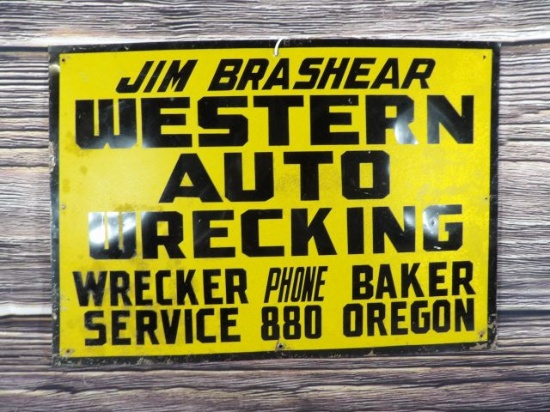 Western Auto Wrecking Sign