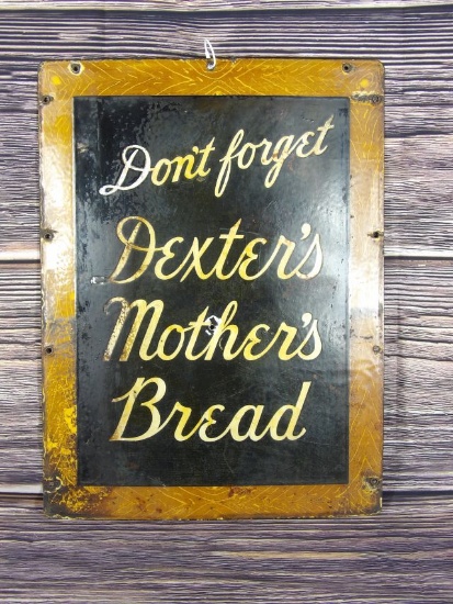 Dexter's Mother's Bread Porc. Sign