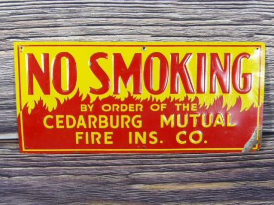 No Smoking Tin Tacker Ins. Sign
