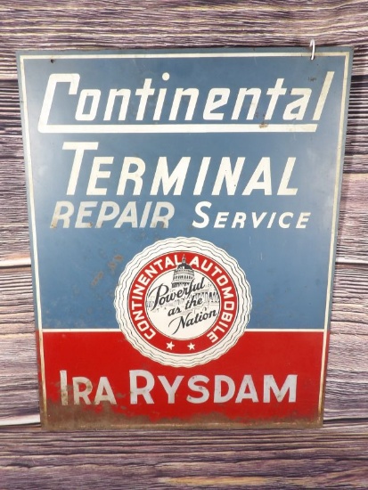 Continental Battery Terminal Repair Sign