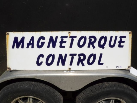 Magnetorque Control Porc. Sign - P&H