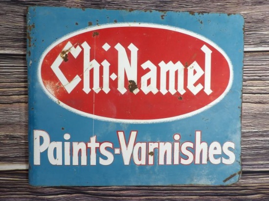 Chi-Namel Paint Flange Sign