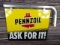 Pennzoil Sign with Bracket