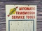 Sunoco Transmission Service Sign