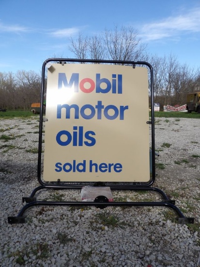 Mobil Motor Oil Sold Here Sign