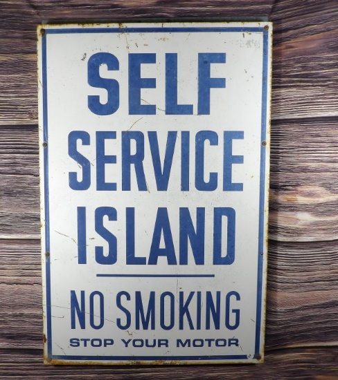 Gas Station Island Sign
