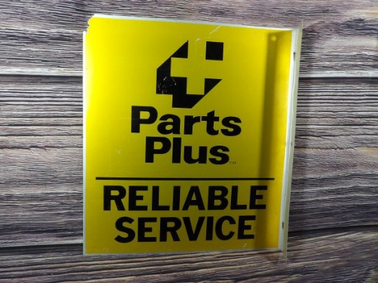 Parts Plus Store Flange Sign
