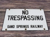 Sand Springs Railway Porc. Sign