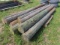 (10) Wooden Fence Corner Posts