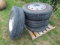 (4) 11R 24.5 Wheels and Tires