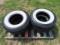 (4) 8.20 - 15 White Wall Tires
