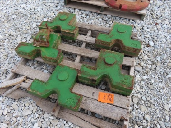 (9) John Deere T Weights