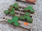 (9) John Deere T Weights
