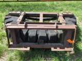Skid Steer Rubber Tire Alley Scraper