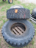 (2) 445 / 65 R22.5 Super Single Wagon Tires